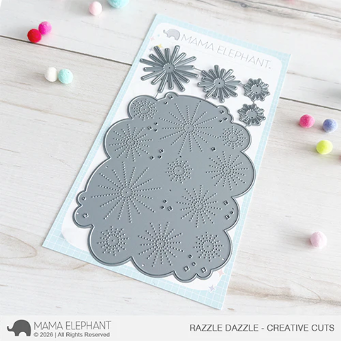 Mama Elephant Razzle Dazzle Creative Cuts Steel Dies