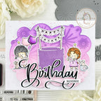 Mama Elephant Razzle Dazzle Creative Cuts Steel Dies purple background
