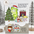 Mama Elephant Reading Tree Clear Stamps animals