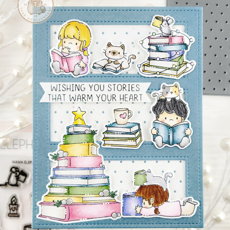Mama Elephant Reading Tree Creative Cuts Steel Dies books