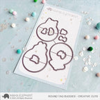 Mama Elephant Round Tag Buddies Clear Stamp and Die Set product image 2