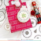Mama Elephant Round Tag Buddies Creative Cuts Steel Dies a token of love bag tag
