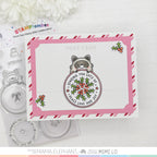 Mama Elephant Round Tag Friends STAMPtember Exclusive Stamps And Dies Cute Holiday Card Raccoon