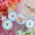 Mama Elephant Round Tag Friends STAMPtember Exclusive Stamps And Dies Cute Holiday Tags and Shaker Tag | color-code:ALT03