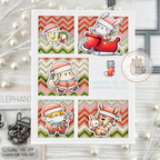 Mama Elephant Santa's Friends Clear Stamp and Die Set bunny