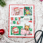 Mama Elephant Santa's Friends Clear Stamp and Die Set jolly