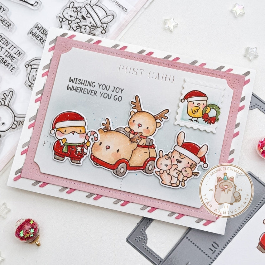 Mama Elephant Santa's Friends Creative Cuts Steel Dies chick