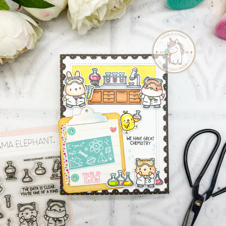 Mama Elephant Science Class Creative Cuts Steel Dies science experiment