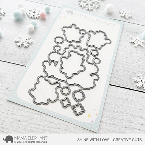 Mama Elephant Shine With Love Creative Cuts Steel Dies*