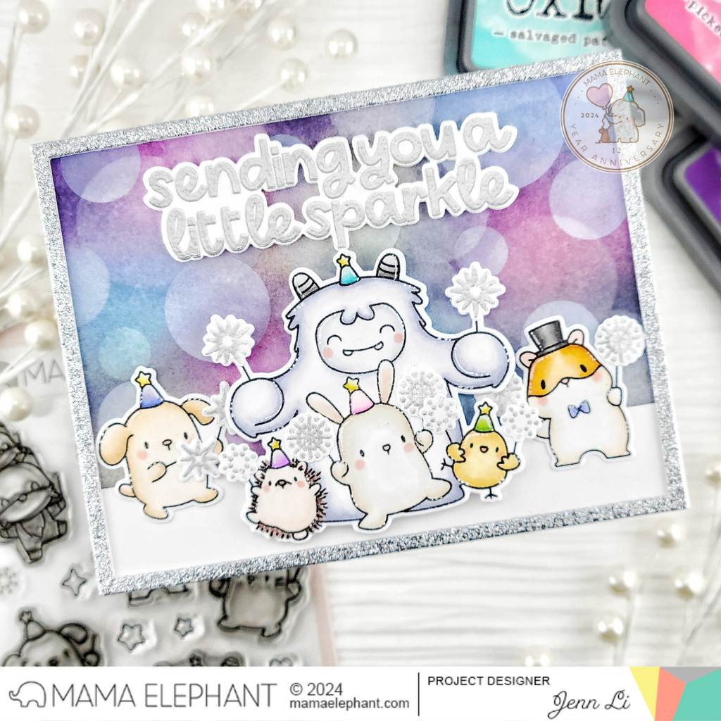 Mama Elephant Shine With Love Creative Cuts Steel Dies confetti