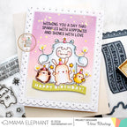 Mama Elephant Shine with Love Clear Stamps pink