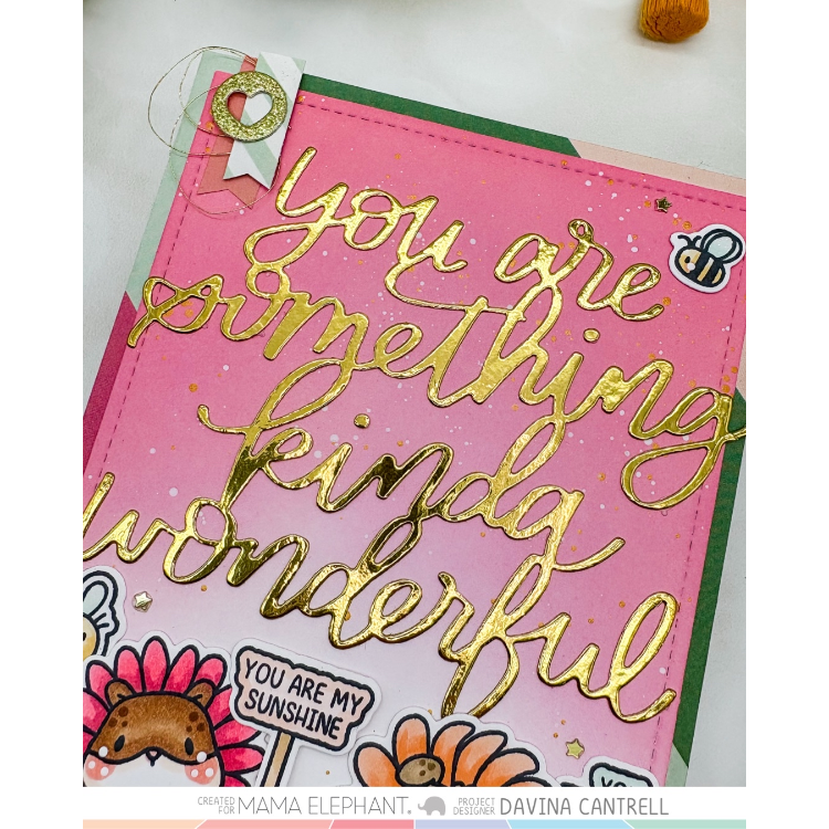 Mama Elephant Something Kinda Wonderful Creative Cuts Steel Die flowers