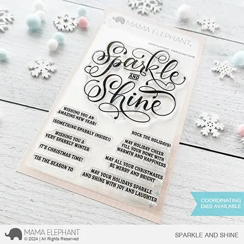 Mama Elephant Sparkle and Shine Clear Stamps