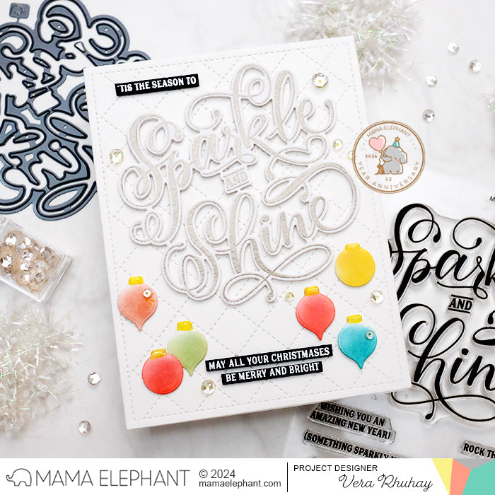 Mama Elephant Sparkle and Shine Creative Cuts Steel Dies silver