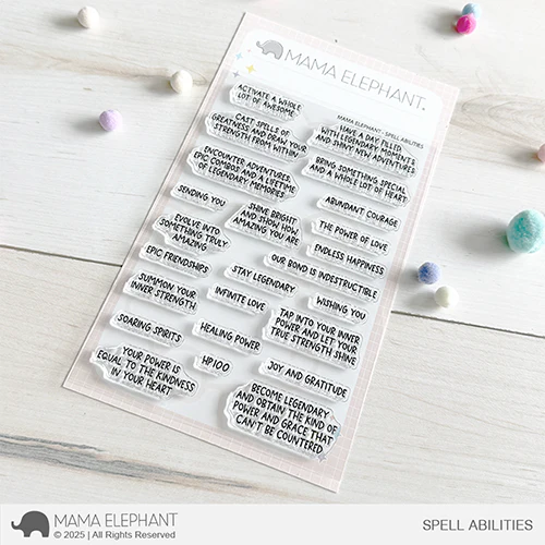 Mama Elephant Spell Abilities Clear Stamps