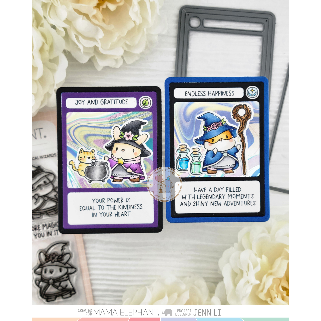 Mama Elephant Spell Abilities Clear Stamps joy