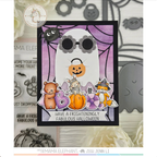 Mama Elephant Spider Web Frame Creative Cuts Steel Dies sunglasses ghost halloween card