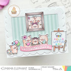 Mama Elephant Spring Banner Greetings Creative Cuts Steel Dies pigs