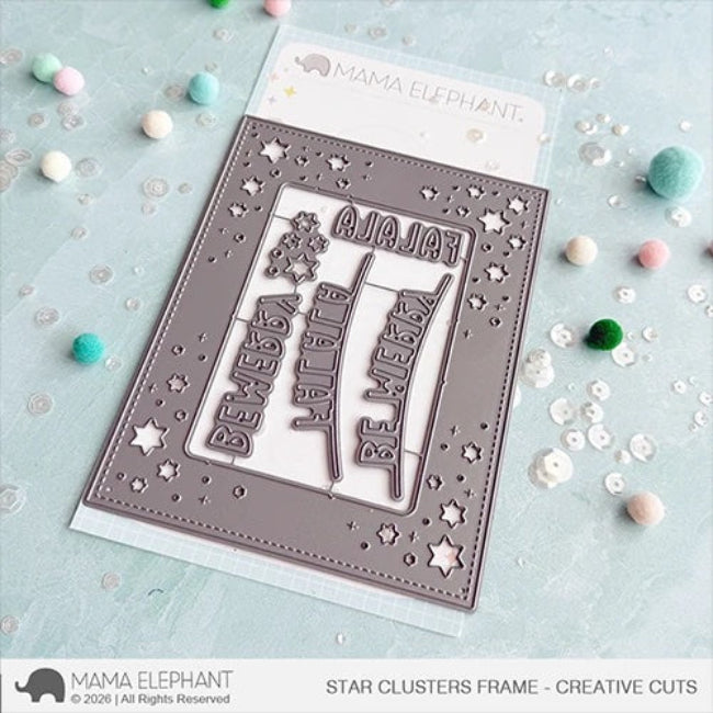 Mama Elephant Star Clusters Frame Creative Cuts Steel Die