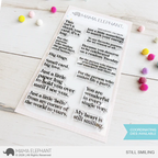Mama Elephant Still Smiling Clear Stamp and Die Set stamp product image