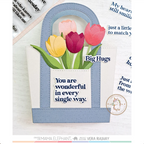 Mama Elephant Still Smiling Creative Cuts Steel Dies colorful tulips big hugs bag