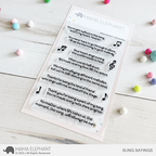 Mama Elephant Sung Sayings Clear Stamps