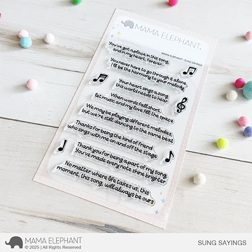Mama Elephant Sung Sayings Clear Stamps