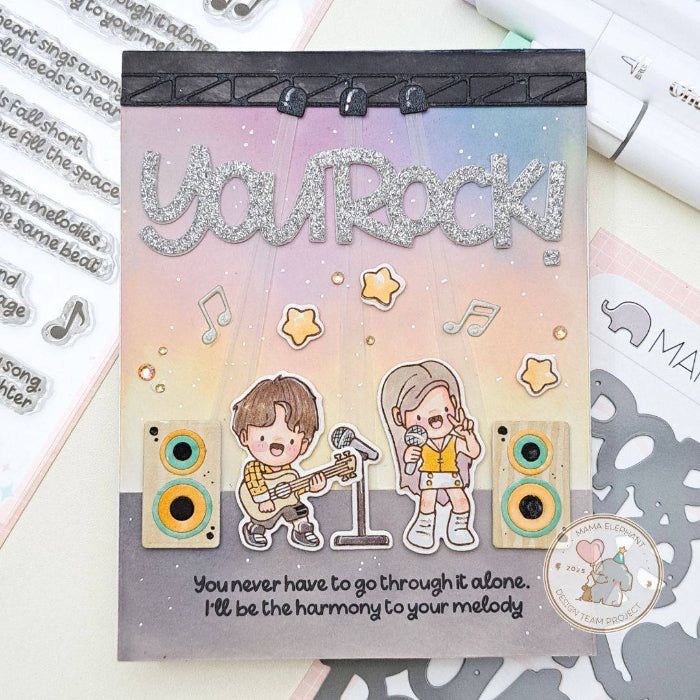 Mama Elephant Sung Sayings Clear Stamps harmony