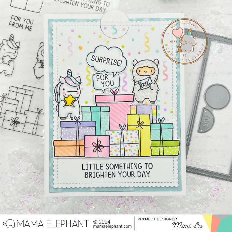 Mama Elephant Surprise Gifts Creative Cuts Steel Dies unicorn