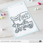 Mama Elephant Swashy Birthday Clear Stamp and Die Set image 2