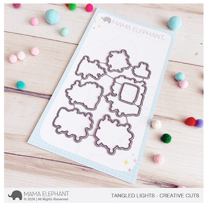 Mama Elephant Tangled Lights Creative Cuts Steel Dies