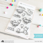 Mama Elephant Tea For Two Clear Stamp and Die Set image 1