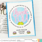 Mama Elephant Thank You/Love You Clear Stamps frog