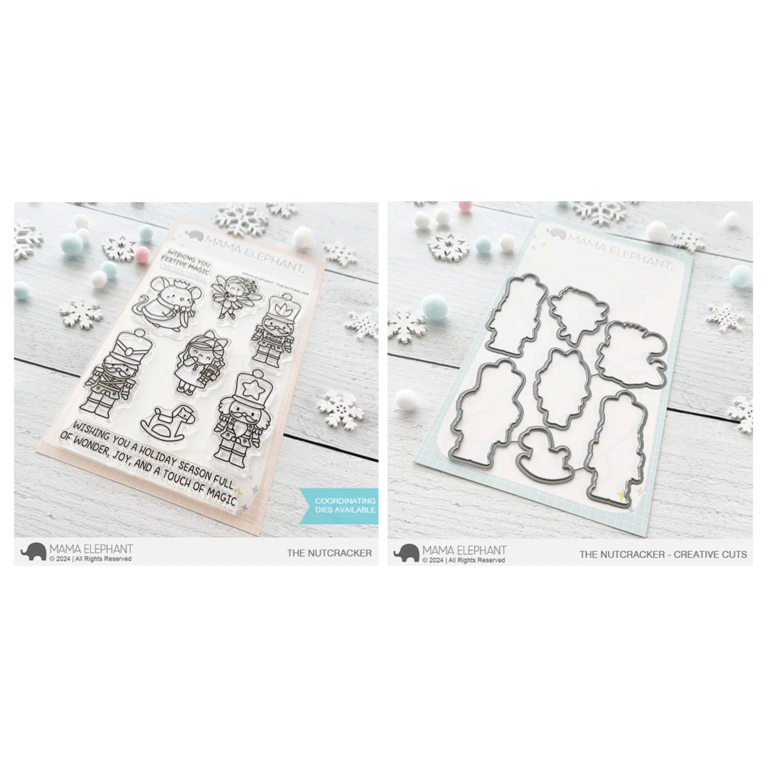 Mama Elephant The Nutcracker Clear Stamp and Die Set