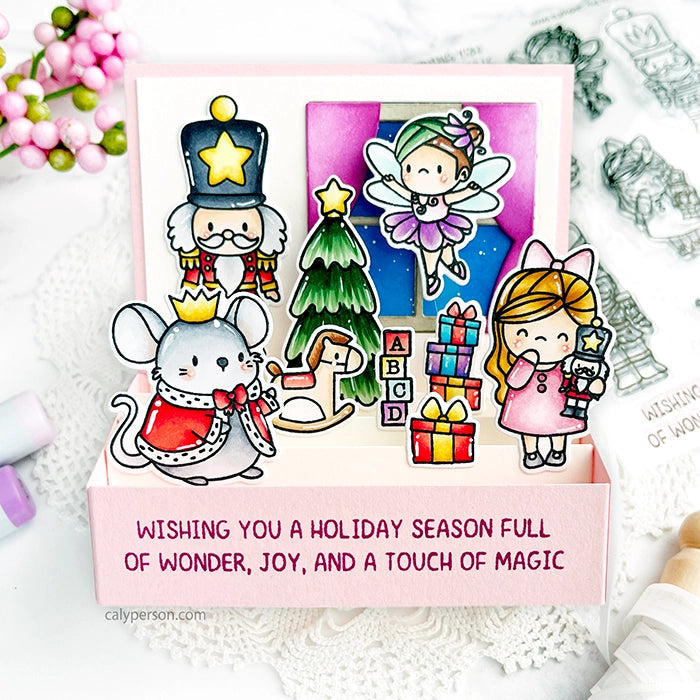 Mama Elephant The Nutcracker Clear Stamps  pop up card | color-code:ALT02