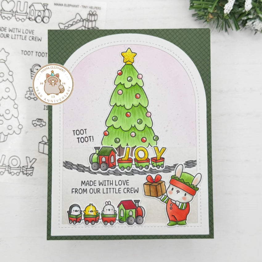 Mama Elephant Tiny Helpers Creative Cuts Steel Dies tree