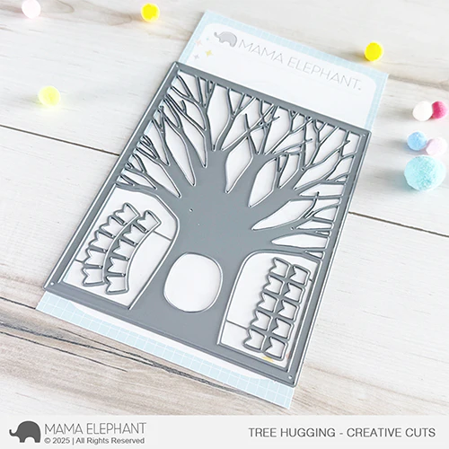 Mama Elephant Tree Hugging Creative Cuts Steel Dies