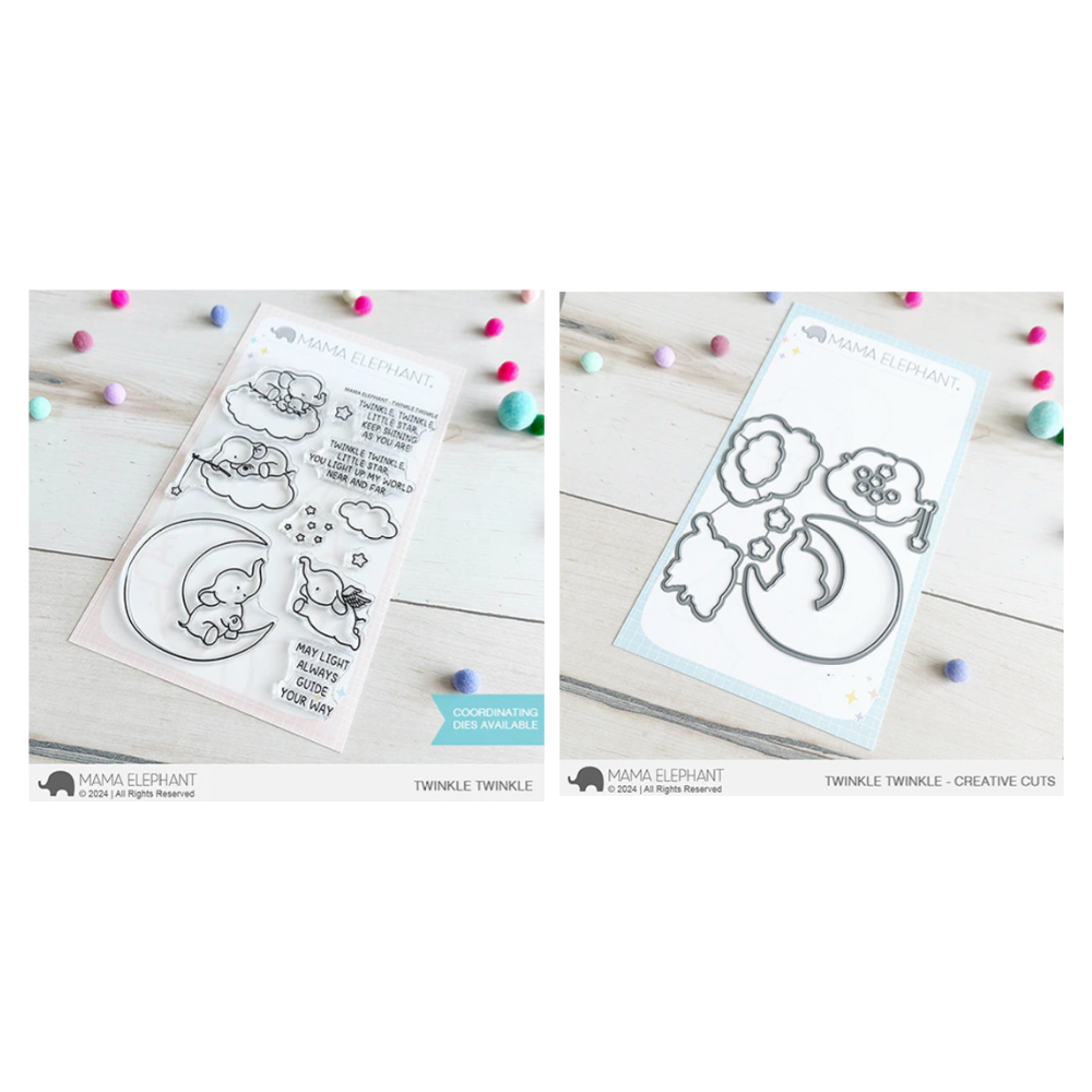 Mama Elephant Twinkle Twinkle Clear Stamp and Die Set