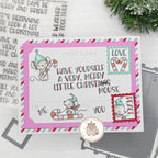 Mama Elephant Very Merry Sentiments Clear Stamps mice