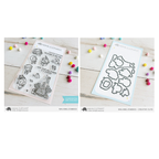 Mama Elephant Walking Zombies Clear Stamp and Die Set