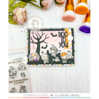 Mama Elephant Walking Zombies Creative Cuts Steel Dies red haired zombie boo card
