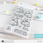 Mama Elephant We Ride Clear Stamps