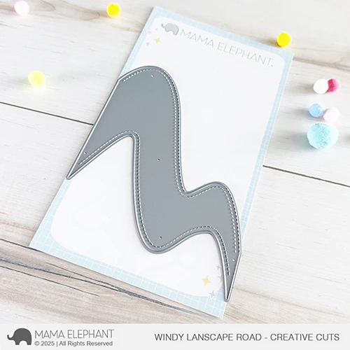 Mama Elephant Windy Landscape Road Creative Cuts Steel Dies