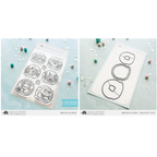 Mama Elephant Winter Globes Clear Stamp and Die Set