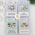 Mama Elephant Winter Globes Clear Stamps cards
