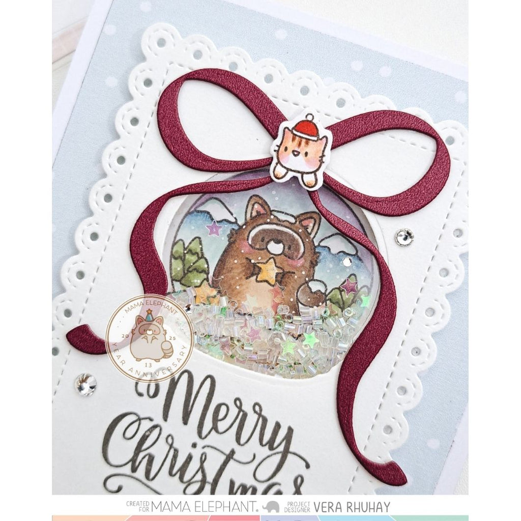 Mama Elephant Winter Globes Creative Cuts Steel Dies shaker