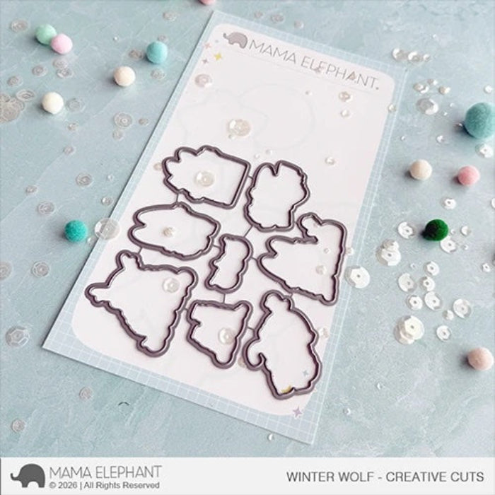 Mama Elephant Winter Wolf Clear Stamp and Die Set product image 2