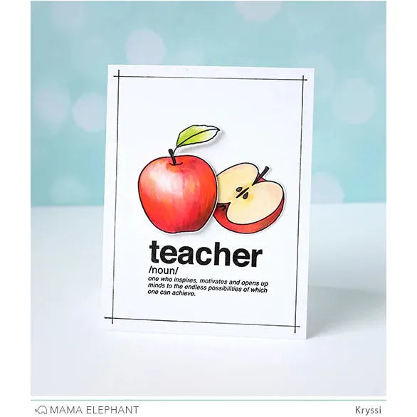 Mama Elephant Words Defined Clear Stamps teacher