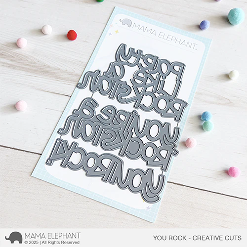 Mama Elephant You Rock Creative Cuts Steel Dies