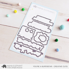 Mama Elephant You're A Super Star Clear Stamp and Die Set image 2